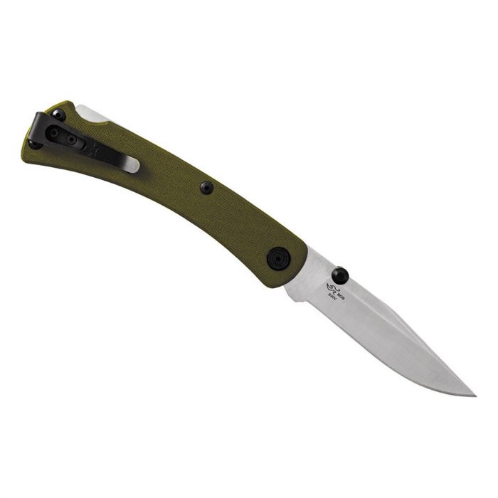 Складной нож Buck Slim Pro TRX Green, сталь S30V, рукоять G10