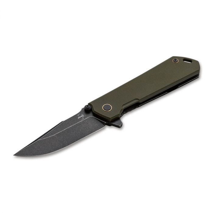 Нож складной Boker Kihon Assisted OD Green, сталь D2, рукоять G10