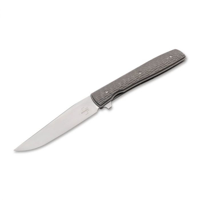 Складной нож Boker Urban Trapper Jigged Titanium, сталь VG-10, рукоять титан