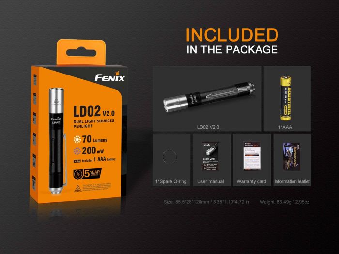 Фонарь Fenix LD02V20 Cree XQ-E HI Led