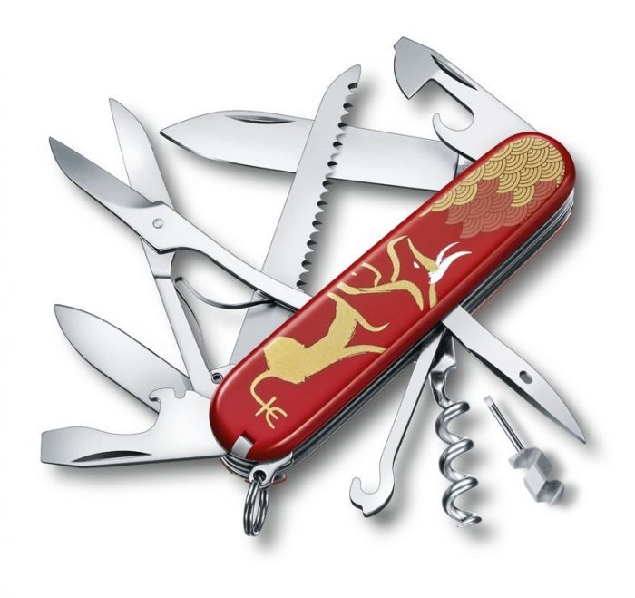 Нож перочинный Victorinox Huntsman Год быка 2020, 16 функций, в подарочной коробке