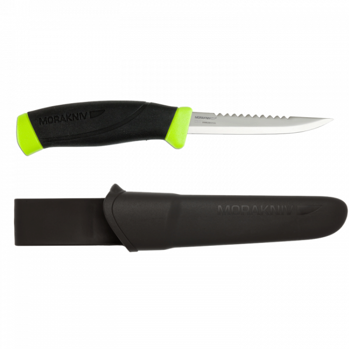 Нож с фиксированным лезвием Morakniv Fishing Comfort Scaler 098, сталь Sandvik 12C27, рукоять резина/пластик