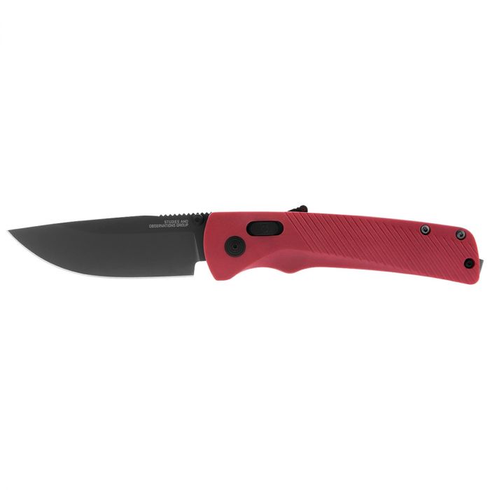 Полуавтоматический складной нож Flash MK3 Garnet Red Sog, сталь D2, рукоять Red GRN