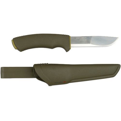 Нож с фиксированным лезвием Morakniv Bushcraft Forest, сталь Sandvik 12C27, ручка резина/пластик