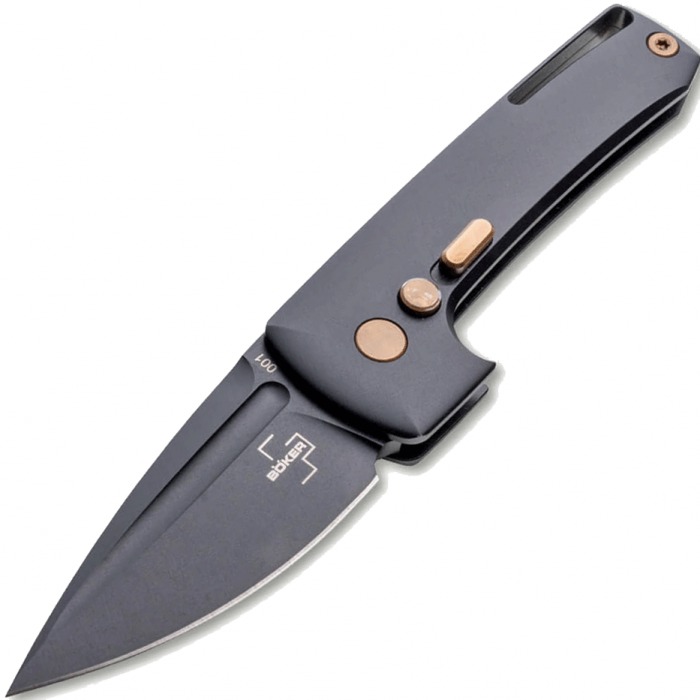 Автоматический складной нож Boker Harlock Mini, сталь 154CM, рукоять алюминиевый сплав