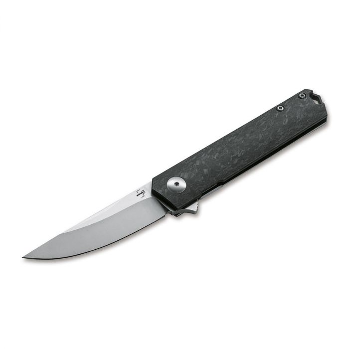 Складной нож Boker Kwaiken Compact Flipper, сталь D2, рукоять титан/карбон