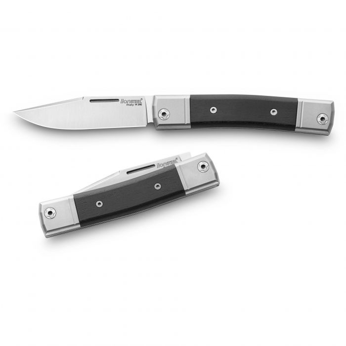 Складной нож LionSteel BestMan Clip, сталь M390, рукоять Ebony