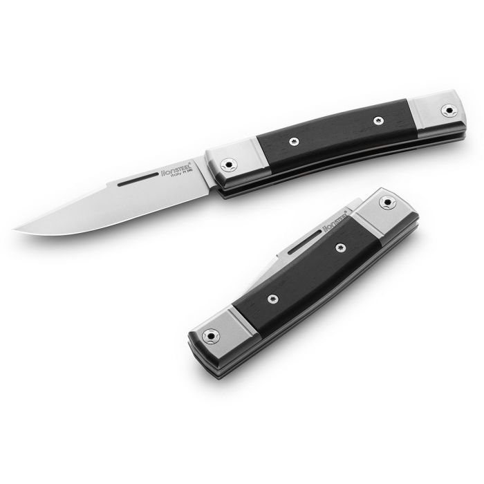 Складной нож LionSteel BestMan Clip, сталь M390, рукоять Ebony