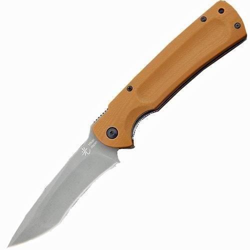 Складной нож Hikari Мемотек Higo Folder, сталь D2, рукоять песочный G10