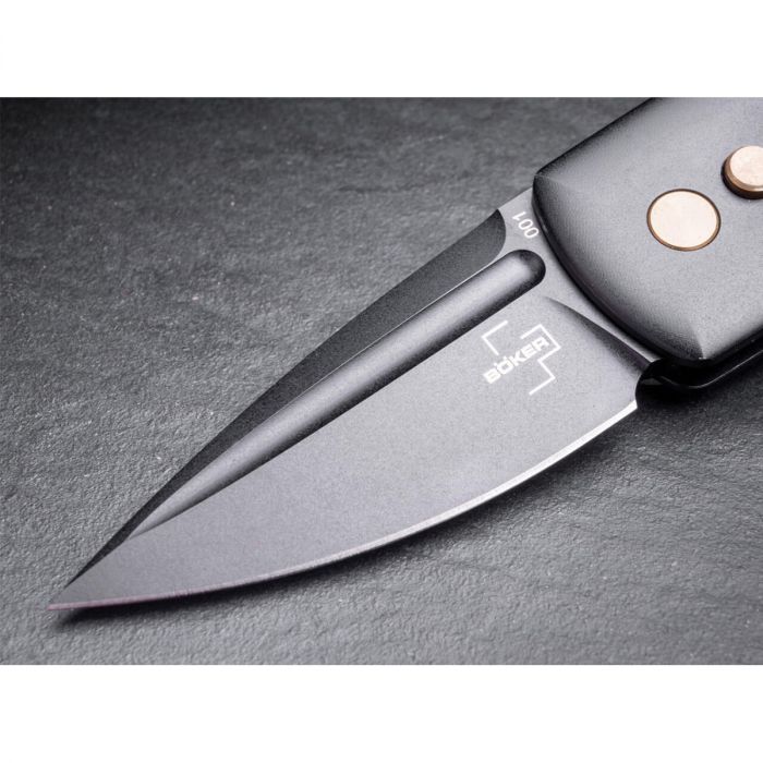 Автоматический складной нож Boker Harlock Mini, сталь 154CM, рукоять алюминиевый сплав