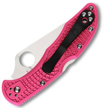 Складной нож Spyderco Delica 4, сталь S30V, рукоять FRN Pink