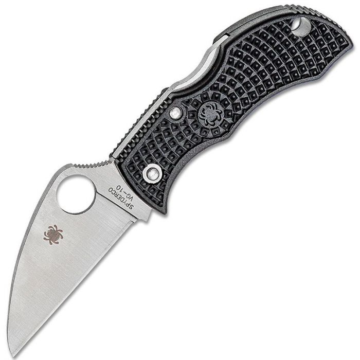 Нож складной Spyderco Manbug Wharncliffe, сталь VG-10, рукоять Black FRN