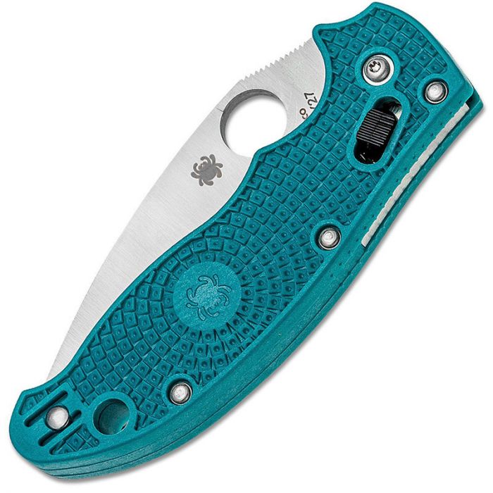 Складной нож Spyderco Manix 2, сталь CPM-SPY27, рукоять термопластик FRN Blue