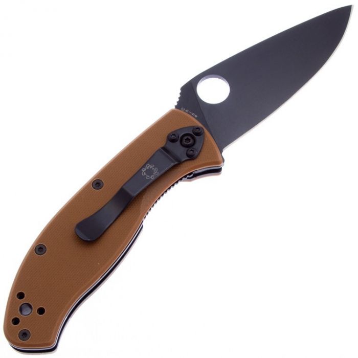 Складной нож Spyderco Tenacious, сталь 8Cr13MoV, рукоять G10, коричневый