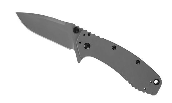 Складной полуавтоматический нож Kershaw Cryo K1555TI, сталь 8Cr13MOV, рукоять сталь