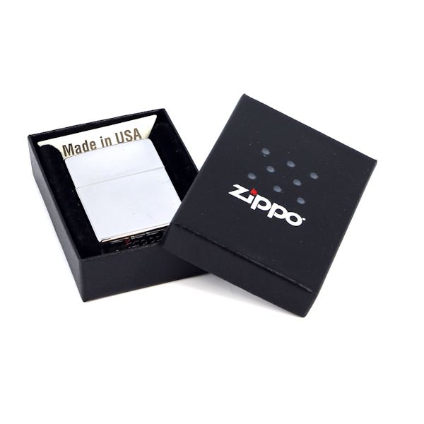 Зажигалка ZIPPO Classic с покрытием High Polish Chrome, латунь/сталь, серебристая, 36x12x56 мм