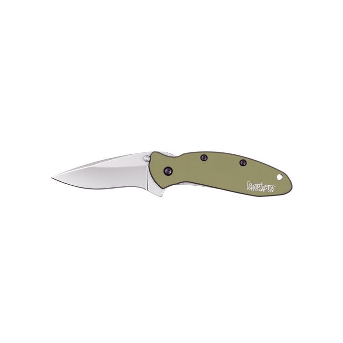 Складной полуавтоматический нож Kershaw Scallion Olive, сталь 420HC, рукоять алюминий