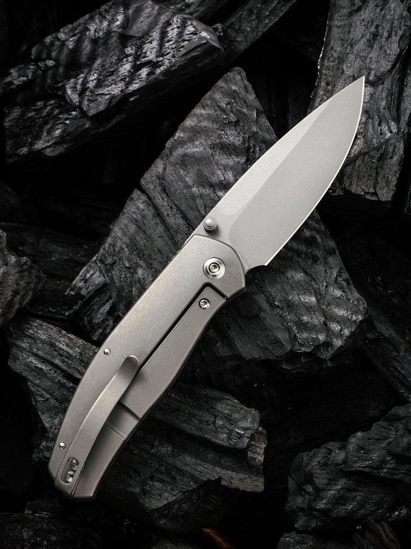 Складной нож WE Knife Esprit Marble Carbon, CPM 20CV