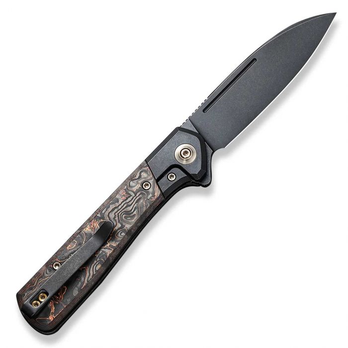 Складной нож We Knife Soothsayer Black, сталь CPM-20CV, рукоять карбон/титан