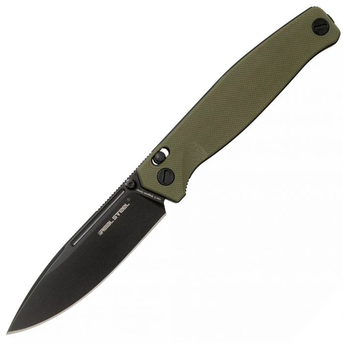 Складной нож RealSteel Huginn, сталь VG-10, рукоять OD Green G10