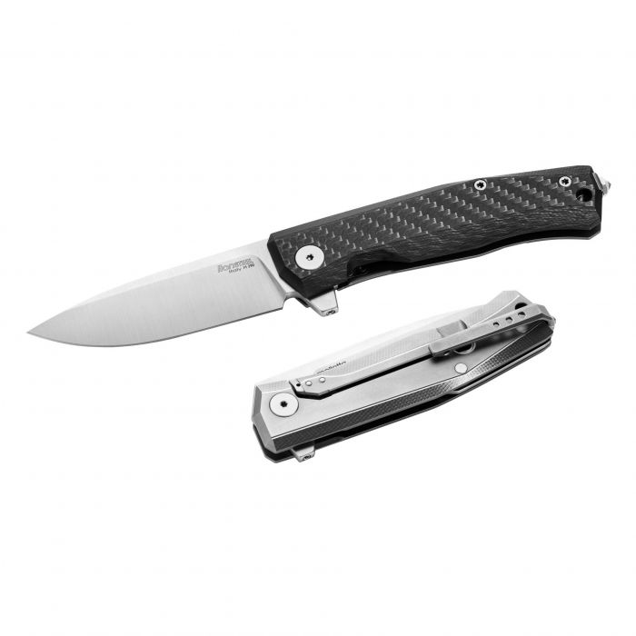 Складной нож LionSteel MT01 CF, сталь M390, рукоять Carbon fiber