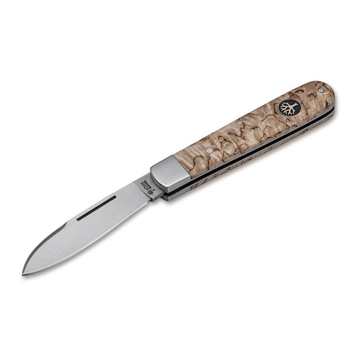 Складной нож Boker Barlow Prime Maserbirke, сталь N690, рукоять дерево