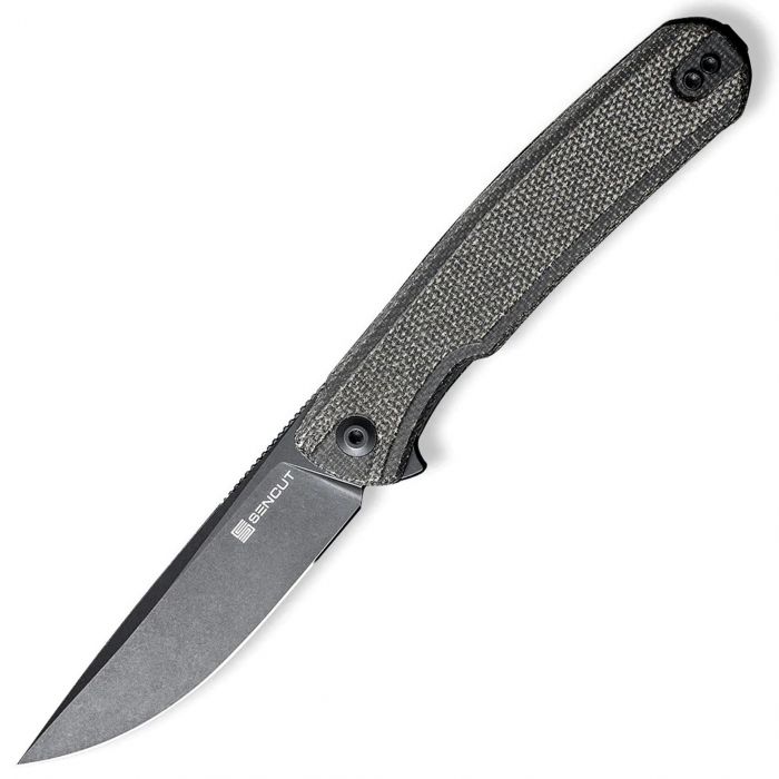 Складной нож Sencut Scitus, сталь D2, рукоять canvas micarta, black/dark green