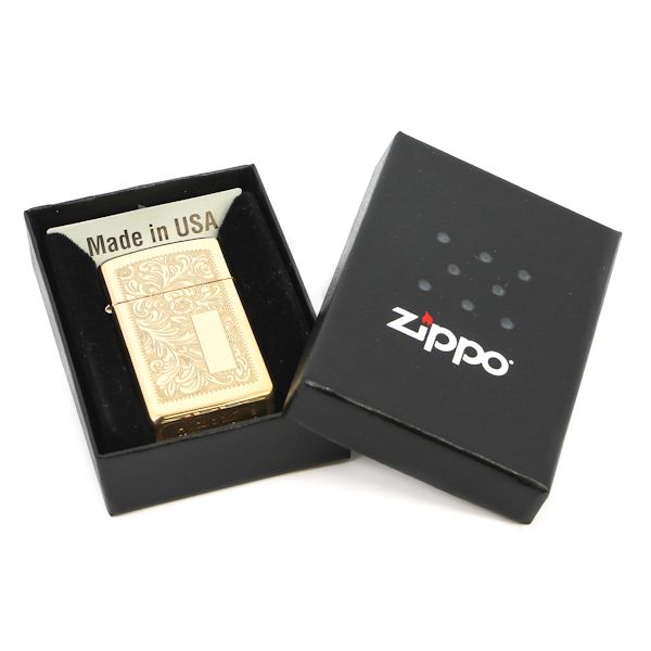 Зажигалка ZIPPO High Polish Brass, латунь, золотистый, глянцевая, 30х55х10 мм