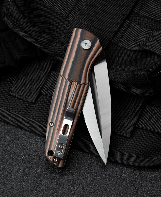 Складной нож Bestech Fin, сталь 14C28N Black/Satin, G10 Orange