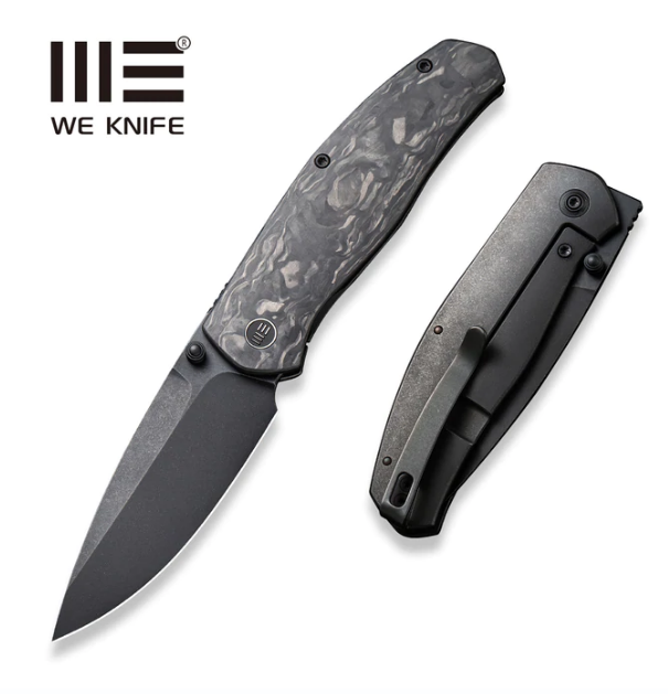 Складной нож WE Knife Esprit Black Marble Carbon, CPM 20CV