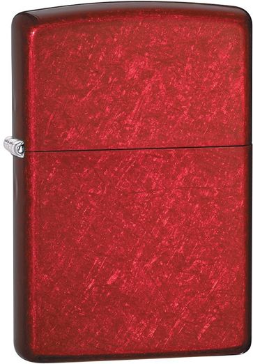 Зажигалка ZIPPO Classic с покрытием Candy Apple Red™, латунь/сталь, красная, глянцевая, 36x12x56 мм