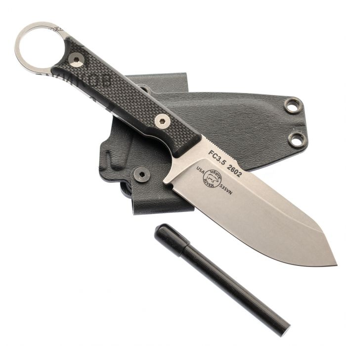 Нож White River FIRECRAFT 3.5 Pro StoneWash, сталь CPM S35VN, рукоять G10 черная