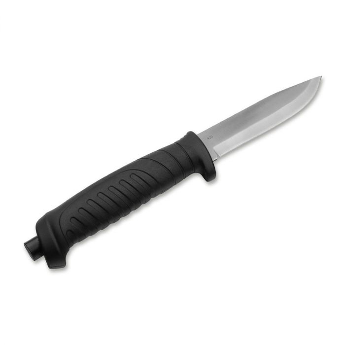 Нож с фиксированным клинком Boker Knivgar Black, сталь 420A, рукоять пластик