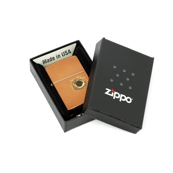 Зажигалка ZIPPO Bullet с покрытием Toffee™, латунь/сталь, светло-коричневая, матовая, 36x12x56 мм