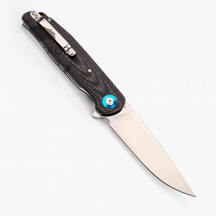 Складной нож Bestech Knives ASCOT, D2, Черно-серый карбон