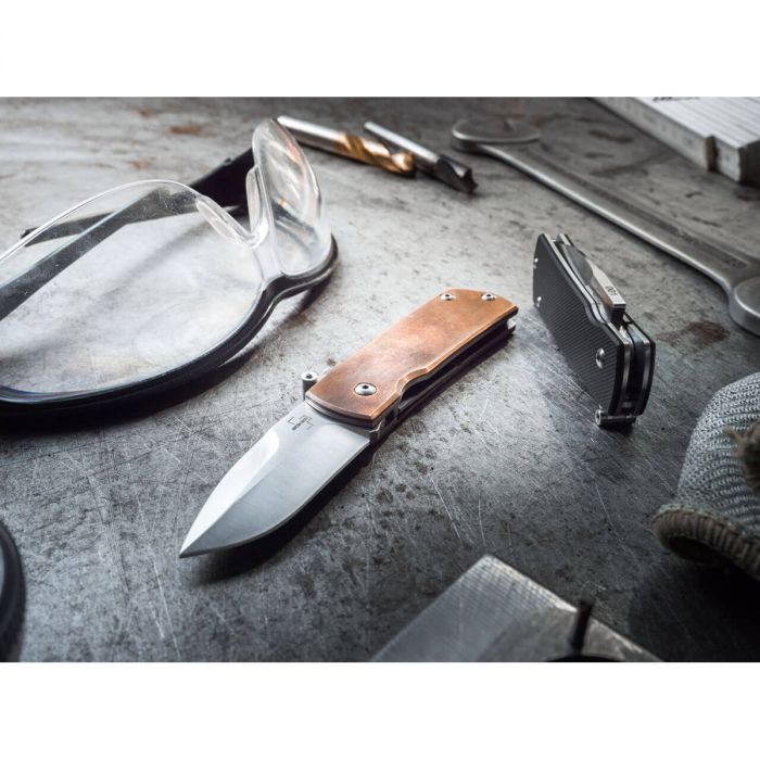 Складной нож Boker Shamsher Copper, сталь D2, рукоять медь