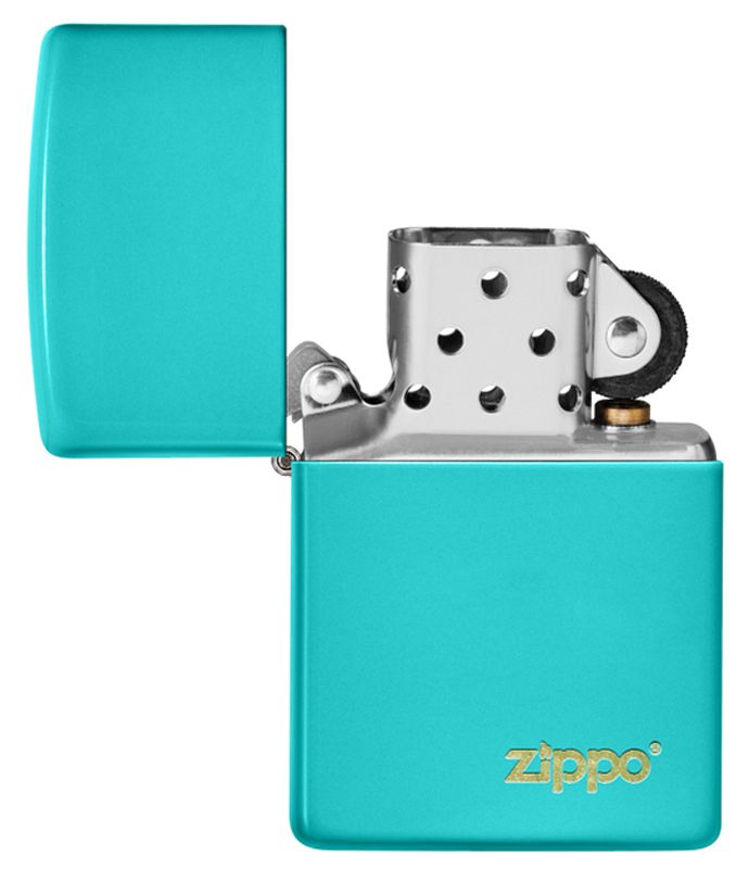 Зажигалка Classic Flat Turquoise ZIPPO Logo