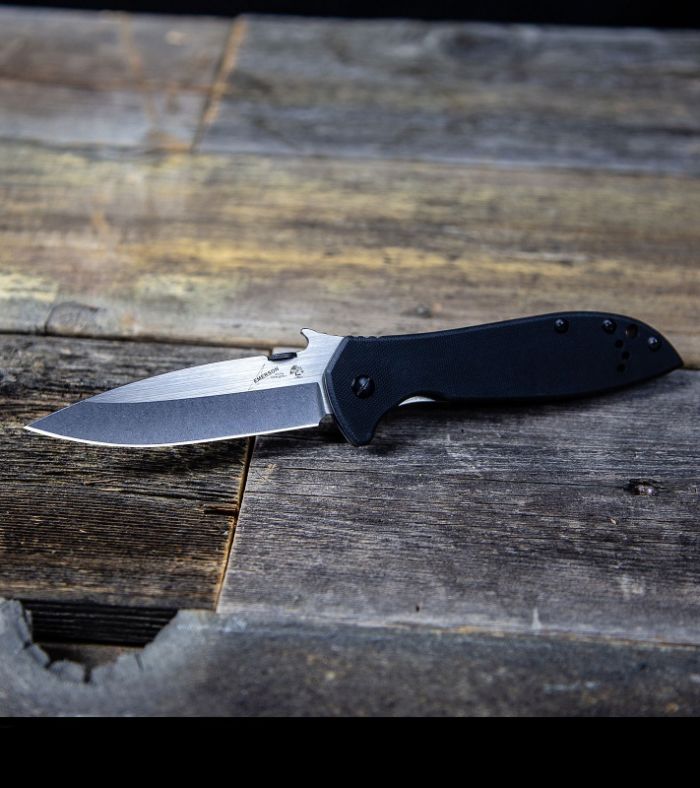 Нож складной Kershaw Emerson CQC-4KXL, сталь D2, рукоять черный G10