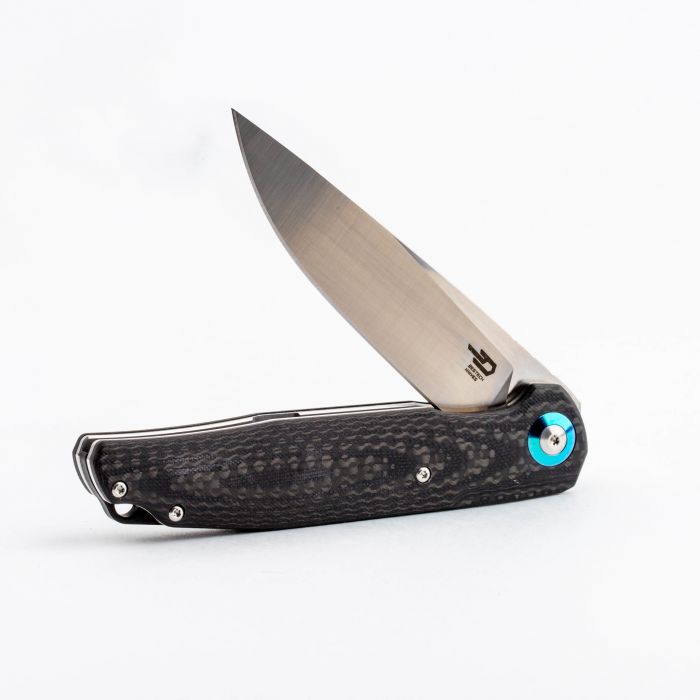 Складной нож Bestech Knives ASCOT, D2, Черно-серый карбон