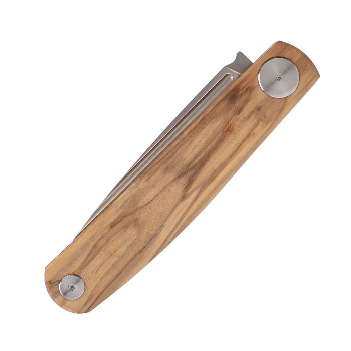 Складной нож RealSteel G-Slip Black, сталь VG-10, рукоять Olive Wood