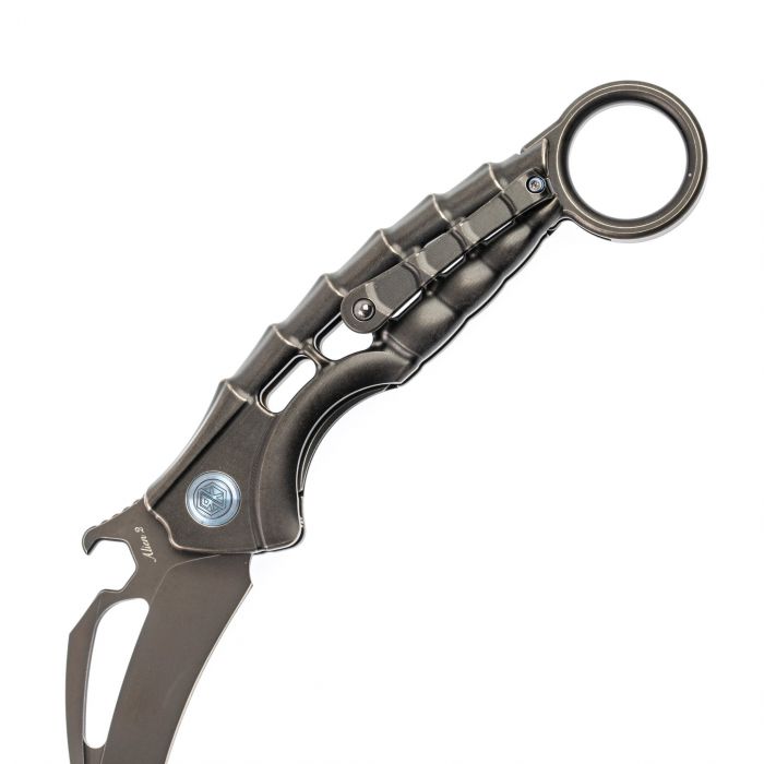 Нож складной Rikeknife Alien 2 Black, сталь N690CO, титан