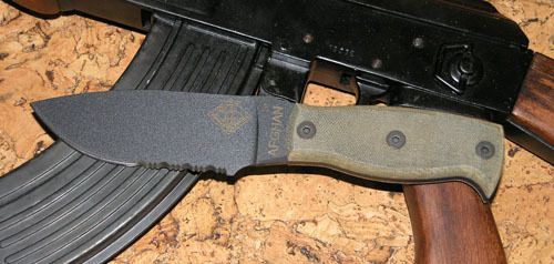 Нож с фиксированным клинком Ontario "Afhgan - Black Micarta"