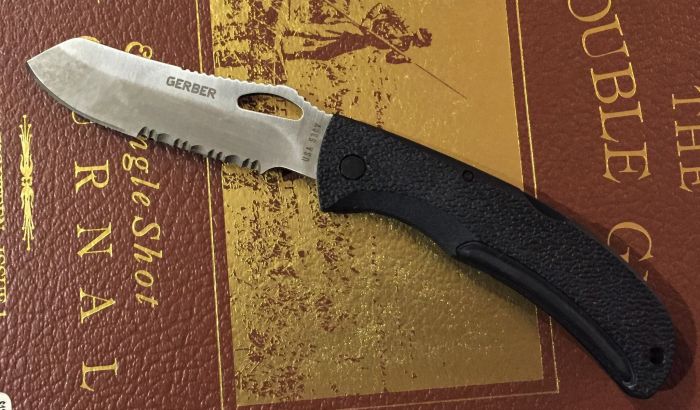 Складной нож Gerber E-Z Out Satin, сталь CPM-S30V, рукоять термопластик GRN