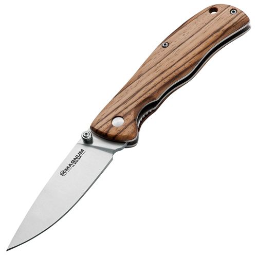 Нож складной Magnum Backpacker, сталь 7Cr17 Satin Plain, рукоять дерево, Boker 01EL605