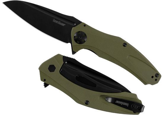 Складной нож Kershaw Natrix XL OD Green 7008OLBLK, сталь 8Cr13MoV, рукоять G-10