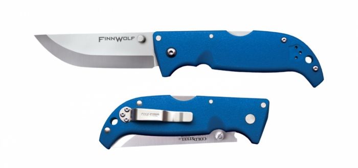 Складной нож Finn Wolf (Blue) - Cold Steel 20NPG, сталь AUS 8A, рукоять Grivory® (высококачественный термопластик)