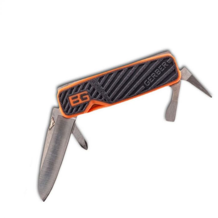 Мультитул Gerber Bear Grylls Pocket Tool, сталь 5Cr15, прорезиненная рукоять