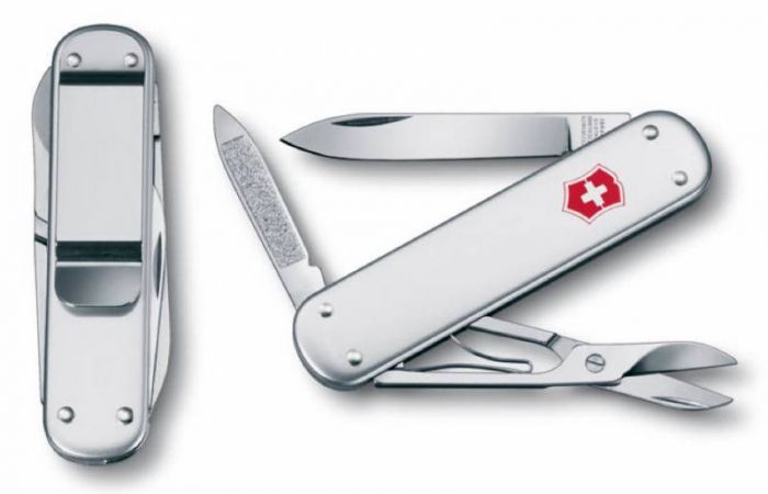 Нож перочинный Victorinox Money Clip 0.6540.16 74мм 5 функций серебристый