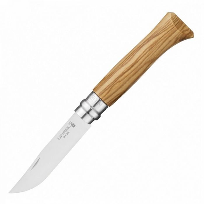 Нож складной Opinel №8 Olive Wood, сталь Sandvik™ 12С27, рукоять оливковое дерево, 002020