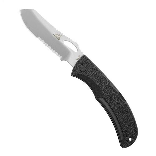 Складной нож Gerber E-Z Out Satin, сталь CPM-S30V, рукоять термопластик GRN